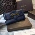 Gucci Lady Web leather continental wallet 382274 Blue