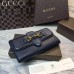 Gucci Lady Web leather continental wallet 382274 Blue