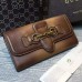 Gucci Lady Web leather continental wallet 382274 Apricot