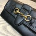 Gucci Lady Web leather continental wallet 382274 Black