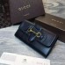 Gucci Lady Web leather continental wallet 382274 Black