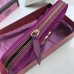 Gucci GG Marmont Velvet Zip Around Wallet 443123 Purple