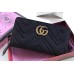 Gucci GG Marmont Velvet Zip Around Wallet 443123 Black