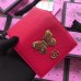 Gucci Leather Card Case With Butterfly 499361 Red 2018