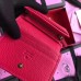 Gucci Leather Card Case With Butterfly 499361 Red 2018