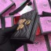 Gucci GG Marmont Metal Butterfly Studs Card Case 466492 Black 2017