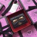 Gucci GG Marmont Metal Cicadas  Studs Card Case 466492 Black 2017