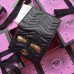 Gucci GG Marmont Metal Cicadas  Studs Card Case 466492 Black 2017