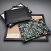 Gucci Ghost Calfskin Leather Zip Pouch 457010 Black 2017