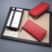 Gucci Ghost Calfskin Leather Zip Around Wallet 457012 Red 2017