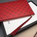 Gucci Ghost Calfskin Leather Zip Pouch 457010 Red 2017