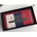 Gucci Print Zip Around Wallet 524790 Sylvie Stripe Canvas