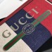 Gucci Print Zip Around Wallet 524790 Sylvie Stripe Canvas