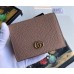 Gucci Leather Card Case ‎456126 Grey