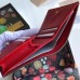 Gucci Leather Card Case ‎456126 Red