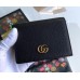 Gucci Leather Card Case ‎456126 Black