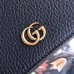 Gucci Leather Card Case ‎456126 Black