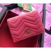 Gucci GG Marmont Velvet Card Case 466492 Pink