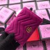 Gucci GG Marmont Velvet Card Case 466492 Hot Pink