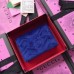 Gucci GG Marmont Velvet Card Case 466492 Navy Blue