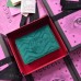 Gucci GG Marmont Velvet Card Case 466492 Green