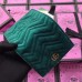 Gucci GG Marmont Velvet Card Case 466492 Green