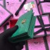 Gucci GG Marmont Leather Card Case 466492 Green