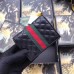 Gucci Leather Card Case with Double G ‎536453 Black