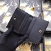 Gucci Leather Card Case with Double G ‎536453 Black