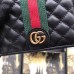 Gucci Leather Card Case with Double G ‎536453 Black