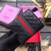 Gucci Leather Flap Wallet with Double G ‎536449 Black