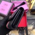 Gucci Leather Flap Wallet with Double G ‎536449 Black