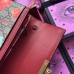 Gucci Padlock GG Blooms and Bird Continental Chain Wallet 453506 Pink