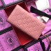 Gucci Padlock GG Signature Leather Continental Chain Wallet 453506 Pink