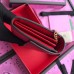 Gucci Padlock Calfskin Continental Chain Wallet 453506 Red