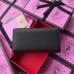 Gucci Padlock Calfskin Continental Chain Wallet 453506 Black