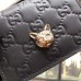 Gucci Signature Card Case with Cat 548057 Black