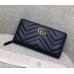 Gucci GG Marmont zip around wallet  443123 black