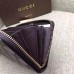 Gucci zip around wallet with embroidered face 431392 black