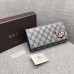 Gucci continental wallet with embroidered face 431394 brown