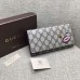 Gucci continental wallet with embroidered face 431394 red