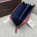 Gucci Grosgrain GG Supreme zip around wallet 435293