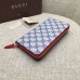 Gucci Grosgrain GG Supreme zip around wallet 435293