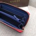 Gucci Grosgrain GG Supreme zip around wallet 435293