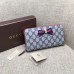 Gucci Grosgrain GG Supreme zip around wallet 435293