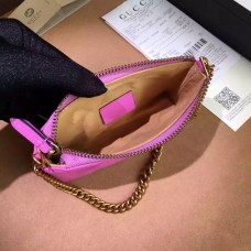 Gucci GG Marmont chain mini bag 443129 pink