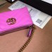 Gucci GG Marmont chain mini bag 443129 pink