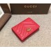 Gucci GG Marmont card case 443125 red