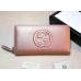 GUCCI SOHO WALLET 308004 IN GRAINED LEATHER pink gold