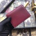 Gucci Zumi Grainy Leather Card Case Wallet 570660 Burgundy 2019